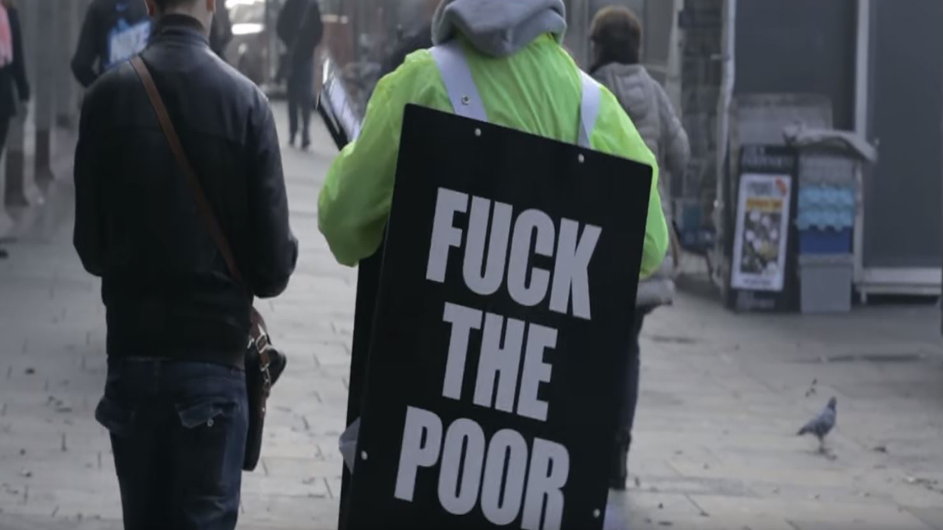 Fuck the poor, reclame