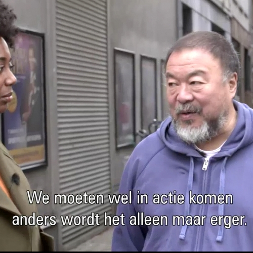 Stephanie Afrifa in gesprek met Ai Weiwei over zijn film 'Human Flow'